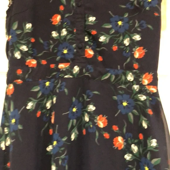 Lulus Floral Dark Navy Blue Midi Dress - Picture 6 of 14
